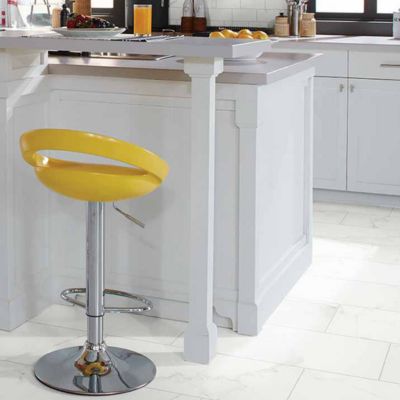 tile flooring in a bright kitchen